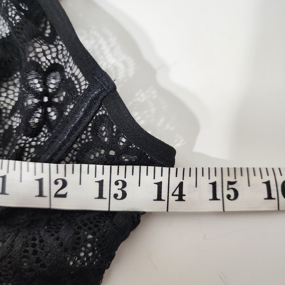 BNWOT Gorgeous black Underwired bodysuit top Lingerie size S teddy Babydoll - Picture 6 of 9